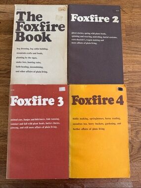 Foxfire Vintage Book Set - The Foxfire Book, Foxfire 2, 3 & 4 - Multi-Color